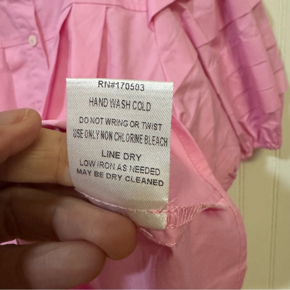 JODIFL Light Pink Button-Up Blouse - Picture 7 of 8